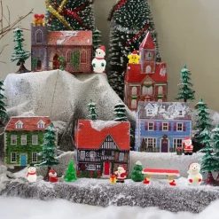 Merkloos Kerststukjes></noscript>Kerst Ornamenten – 18 Stuks - Kerst Micro Landschap - Mini Kerstman – Sneeuwpop – Beeldjes - Desktop Display - Kerst Accessoires - Poppenhuis Decoratie - Kerstdecoratie