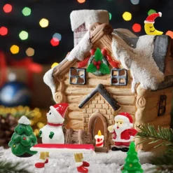 Merkloos Kerststukjes></noscript>Kerst Ornamenten – 18 Stuks - Kerst Micro Landschap - Mini Kerstman – Sneeuwpop – Beeldjes - Desktop Display - Kerst Accessoires - Poppenhuis Decoratie - Kerstdecoratie