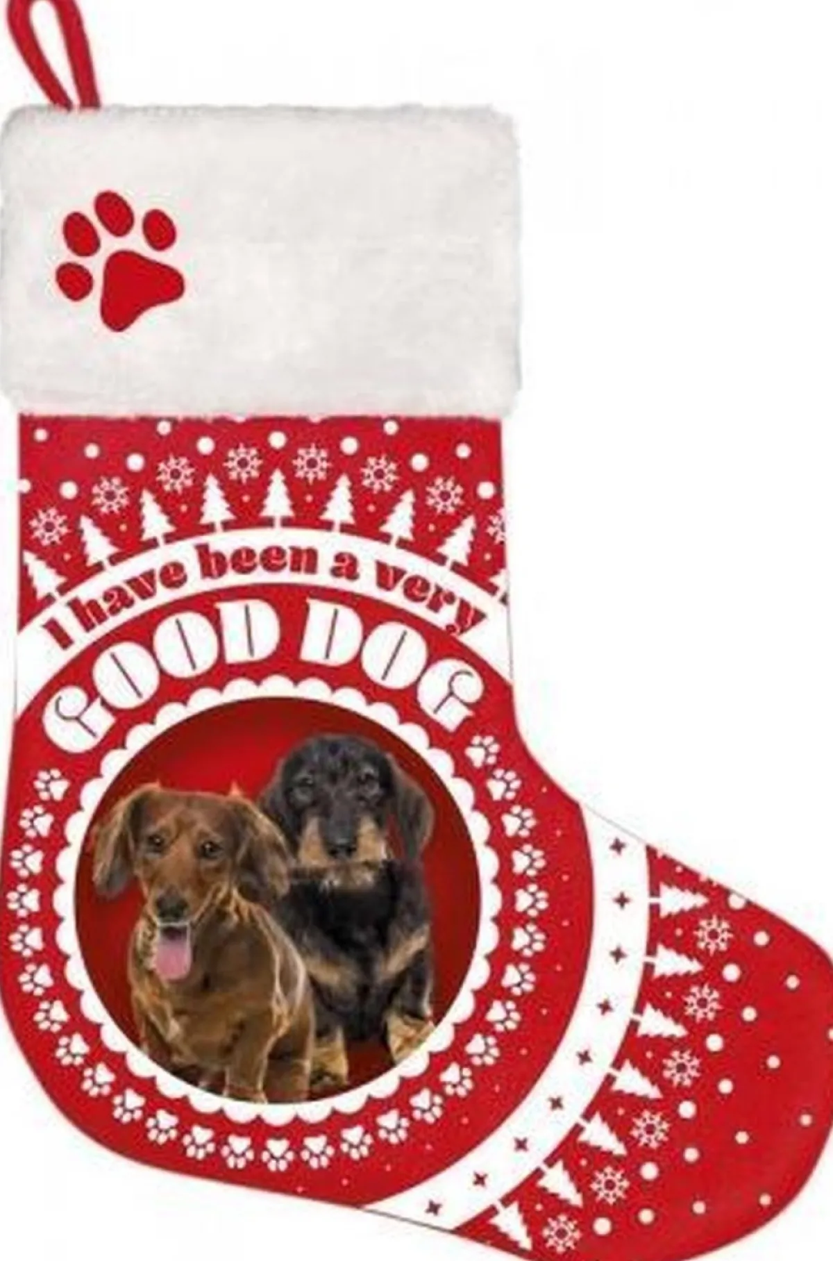 Plenty Gifts Kerstsokken>Kerst Stocking Dachshund Mix