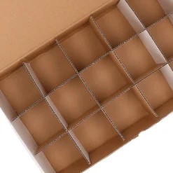 Bellatio Decorations Kerstballen Opbergbox - 8X Vakjesdoos Voor 15 Kerstballen Van 10 Cm Best