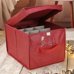 Bellatio Decorations Kerstballen Opruimen/Opbergen Opbergbox Voor 24 Kerstballen 30 X 39 - Kerstballen Boxen/Dozen Cheap