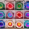 Merkloos Kerstboomversieringen>Kerstballen Set - 12 Kerstballen - Kerstballen Glas - Handmade - Retro Kerstballen - Kerstboomversiering - Gekleurde Kerstballen - Vintage Kerstballen