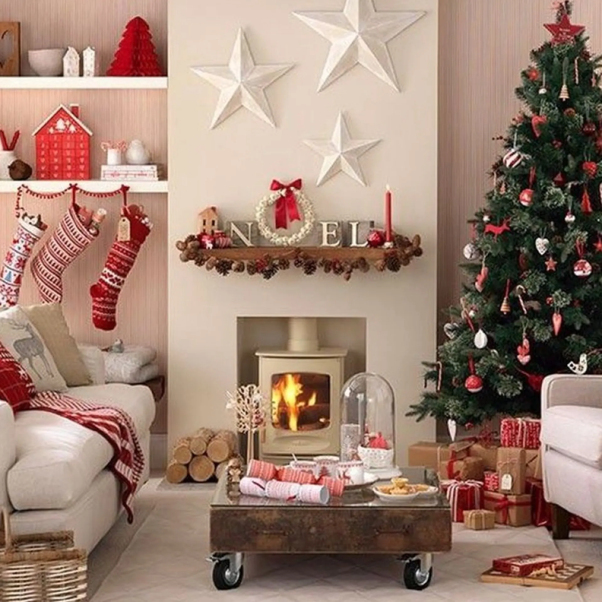 AG Store Kerstboom Ag - Volle Boom - Kunstkerstboom 210Cm Hoog - 1160 Takken - Inclusief 1000 Leds- Kunstkerstbomen - Christmas Tree - Groot- Veel Takken - Donker Kerst - Decoratie Fashion