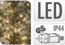 Merkloos Kerstboom 125Cm - Met Verlichting - In Pot Flash Sale
