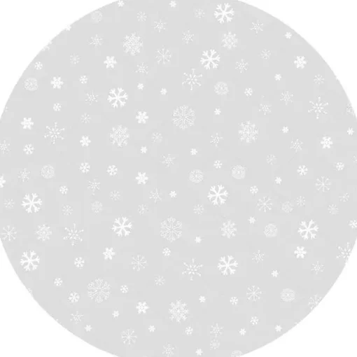 vloerkledenopvinyl.nl Kerstboom Kleed | Sneeuwvlokjes Lichtgrijs Best