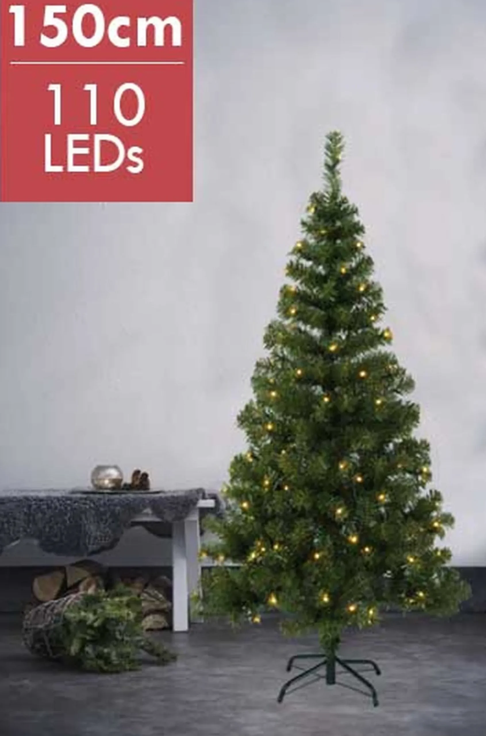 Star Trading Kerstboom "Ottawa" -150Cm -110 Leds -Ook Geschikt Voor Buiten -Lichtkleur: Warm Wit -Met Stekker -Kerstdecoratie Fashion