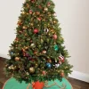 Merkloos Kerstboommat Groen/Rood Best
