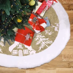 Merkloos Kerstboomrok - Kerstboomkleed – Luxe Kerstboomrok New