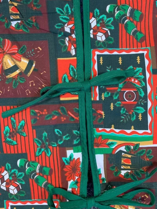Lemetex Kerstboomrok - Treeskirt - Rood-Groen - Kerstprint Discount