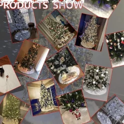 Merkloos Kerstboomrok Wit Pluche, 122 Cm - Boom Rok Voor Kerstmis - Decoraties - Kerstboomkleed Om Kerstboomstandaard Af Te Dekken. Kerst Outlet