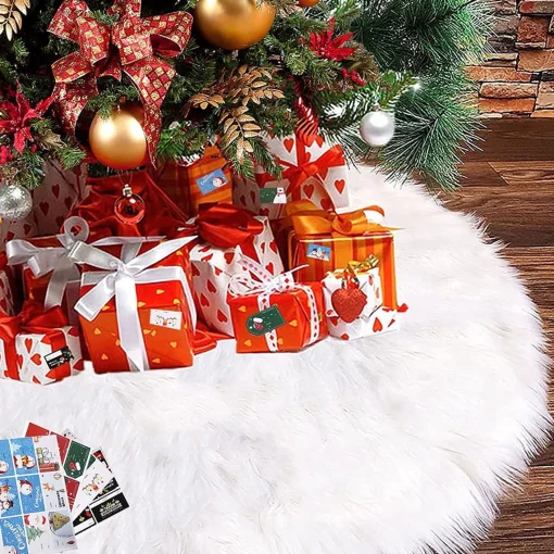’merkloos’ Kerstboomrokken - 3 Kleuren - Kerstboom Kleed - 100 Cm - Imitatiebont - Hoogwaardige Kwaliteit Hot