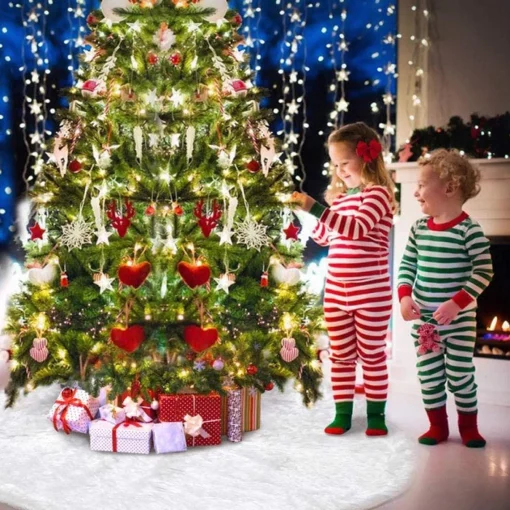 ’merkloos’ Kerstboomrokken - 3 Kleuren - Kerstboom Kleed - 100 Cm - Imitatiebont - Hoogwaardige Kwaliteit Hot