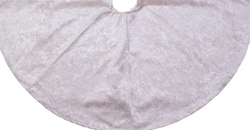 Anna's Collection Kerstboomrok/Kerstboom Kleed Creme Barok 120 Cm - Kerstversiering - Kerstboom Rok/Rokken Hot