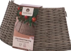 Decoris Kerstboomrok/Kerstboommand Grijs D57 X H28 Cm Voor Een Kerstboom Tot 180 Cm - Kerstboommanden/Kerstboomrokken Fashion