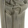 Cosyu0026Trendy Kerststallen>Kerstfamilie Sofia Glazing Groen 15X10Xh 35Cm Aardewerk