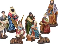 Nampook Kerststallen>Kerstgroep - Kerstbeeldjes Voor Kerststal - Set Van 10 Stuks - 8 Tot 20 Cm