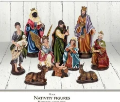 Nampook Kerststallen>Kerstgroep - Kerstbeeldjes Voor Kerststal - Set Van 10 Stuks - 8 Tot 20 Cm