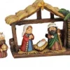 Merkloos Kerststallen>Kerstgroepje - 11-Dlg Set