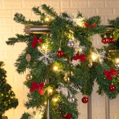 Casaria Guirlandes></noscript>Kerstguirlande - 5 M En 5 M Stroomkabel - 100 Led - Afstandsbediening