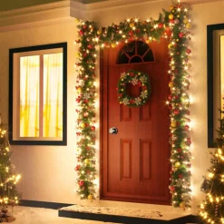 Casaria Guirlandes></noscript>Kerstguirlande - 5 M En 5 M Stroomkabel - 100 Led - Afstandsbediening