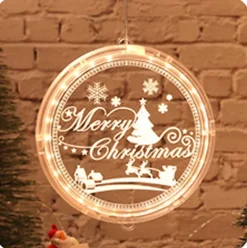 PomBoo Kersthanger>Kersthanger - 3D Kersthanger - Kersthanger Met Led Verlichting - Merry Christmas - Op Batterij
