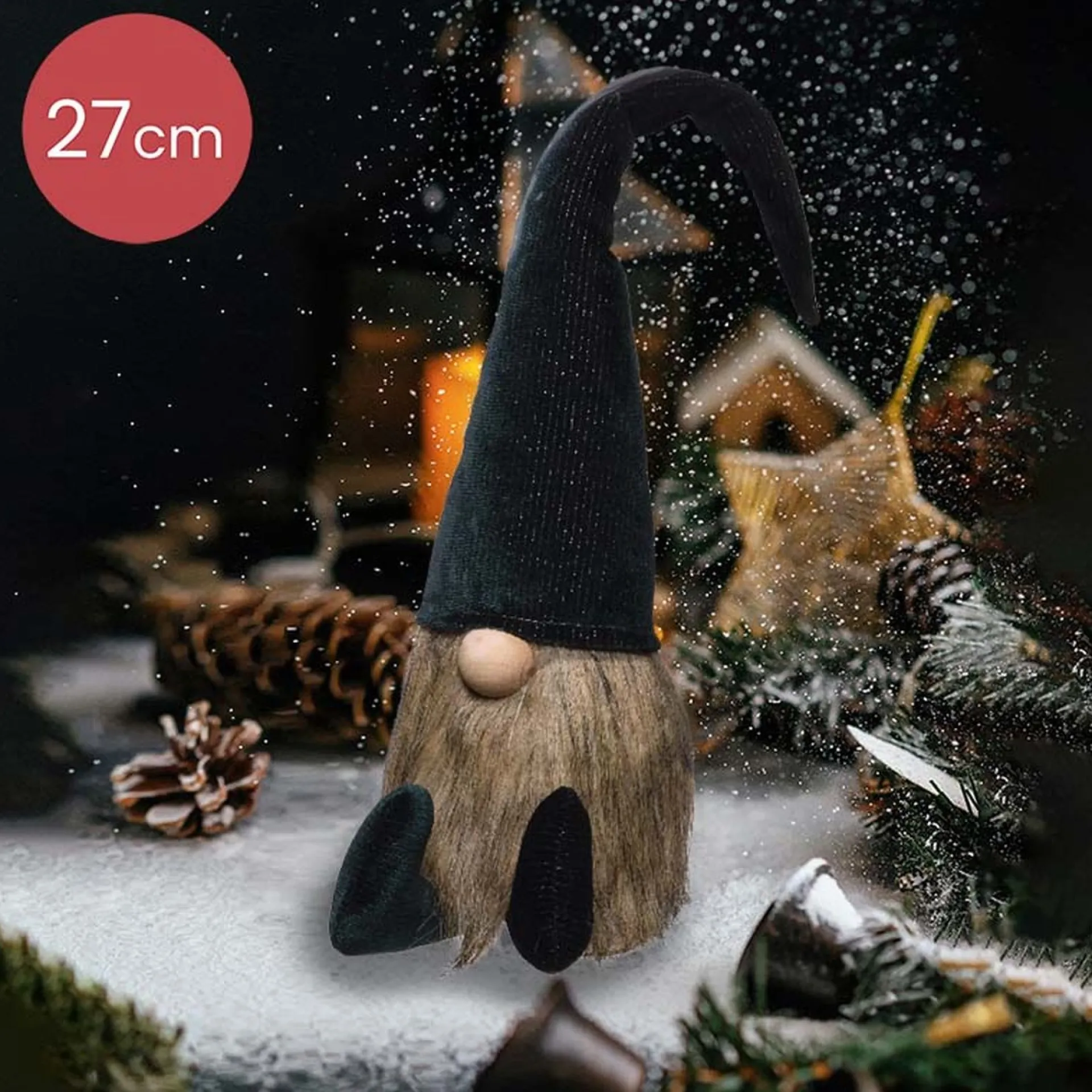 Lumineo Kerstkabouters Set Van 3 In Verschillende Kleuren Mutsen - 27Cm Store