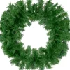 * Kerstkransen>Kerstkrans - Kunst Kerstdecoratie - Groen - Kunststof - Diameter 40Cm