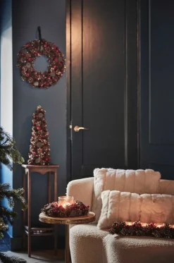 Naturn Christmas Kerstkransen></noscript>Kerstkrans Landelijk - Snowflake Van | O 35 Cm | Landelijke Kerstkransen | Krans Landelijk Rond | Kerstdecoratie Deurkrans | Krans Voor De Kerst | Kerstversiering Kransen | Rood