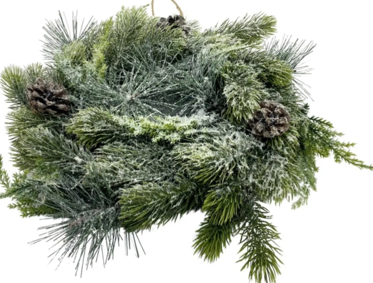 WDMT Kerstkransen>Kerstkrans Met Dennenappels O 35 Cm