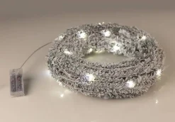 Zonder merk Kerstkransen></noscript>Kerstkrans Met Led Verlichting Rond 30Cm