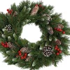Van der gucht Kerstkransen>Kerstkrans Met Rode Bessen 60Cm