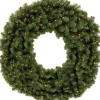 KJ Kunstkerstbomen Kerstkransen>Kerstkrans Met Warme Led Verlichting - Op Batterijen – O 90 Cm