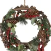 Nampook Kerstkransen>Kerstkrans Voor Aan De Deur Met Rode Bessen