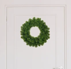 Mica Decorations Kerstkransen>Kerstkrans/Dennenkrans - Groen - D45 Cm - Kerstkransen