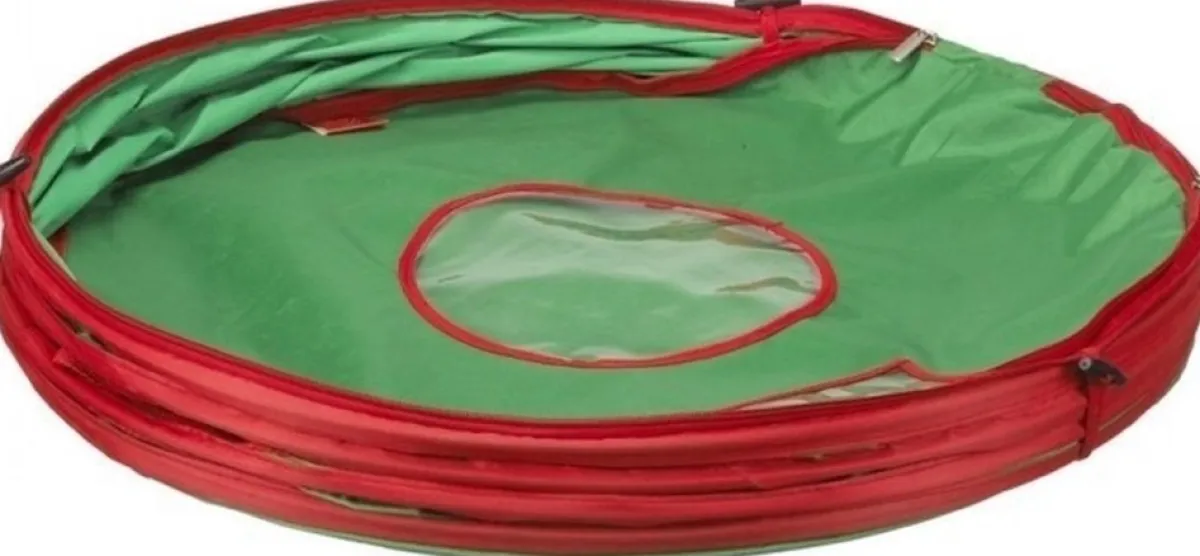 Decoris Kerstkransen>Kerstkrans/Dennenkrans - Met Sneeuw - D50 Cm - Incl. Opbergtas