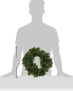 Decoris Kerstkransen></noscript>Kerstkrans/Dennenkrans Groen 35 Cm - Dennenkransen/Deurkransen Kerstversiering