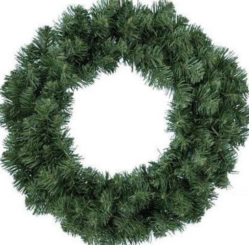 Decoris Kerstkransen>Kerstkrans/Dennenkrans Groen 35 Cm - Dennenkransen/Deurkransen Kerstversiering