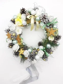 Merkloos Kerstkransen></noscript>Kerstkrans-Kerstversiering-30X30Cm-Kerst Decoratie-Cadeau Kerst-Woondecoratie