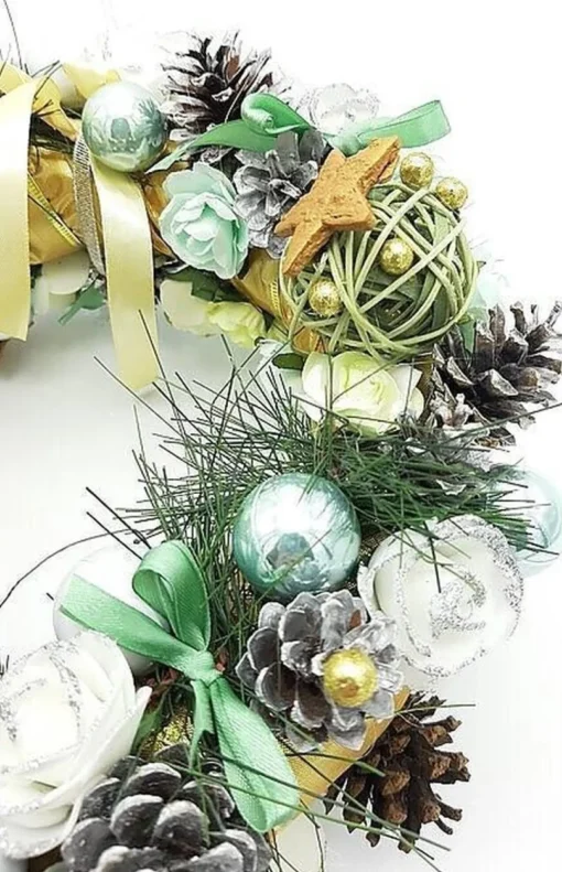 Merkloos Kerstkransen>Kerstkrans-Kerstversiering-30X30Cm-Kerst Decoratie-Cadeau Kerst-Woondecoratie