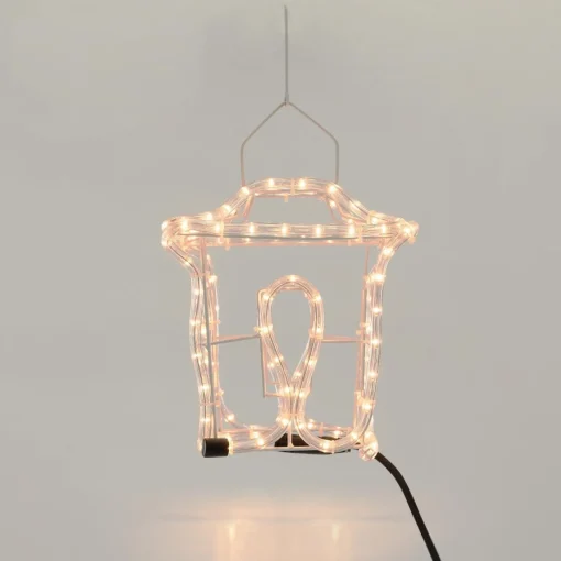ecd-Germany Kerstlantaarn - Slangverlichting - 25Cm Hoog Store