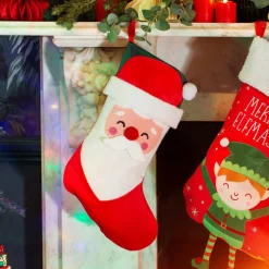 Sass u0026 Belle Kerstsokken>Kerstman Christmas Stocking Van Sass & Belle - Decoratie Kerstsok Met De Kerstman