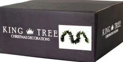 Merkloos Guirlandes></noscript>Kerstslinger 'King Tree' – Met Led - Guirlande - Kerstversiering - 270 Cm