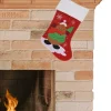 Merkloos Kerstsokken>Kerstsok - Rood - H46 Cm - Polyester - Met Rendier
