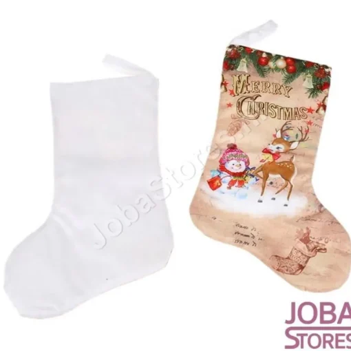 JobaStores® Kerstsokken>Kerstsok Beige C (30X20Cm)