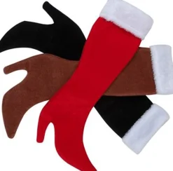 Merkloos Kerstsokken>Kerstsok Laars Bruin