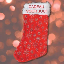 Iemandverrassen Kerstsokken>Kerstsok Met Eigen Naam Met Pailletten Of Van Jute