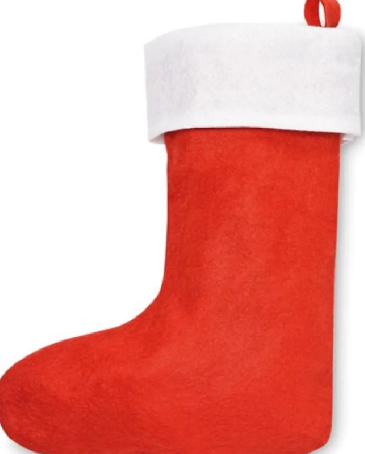 Merkloos Kerstsokken>Kerstsok Vilt-Rood-One Size