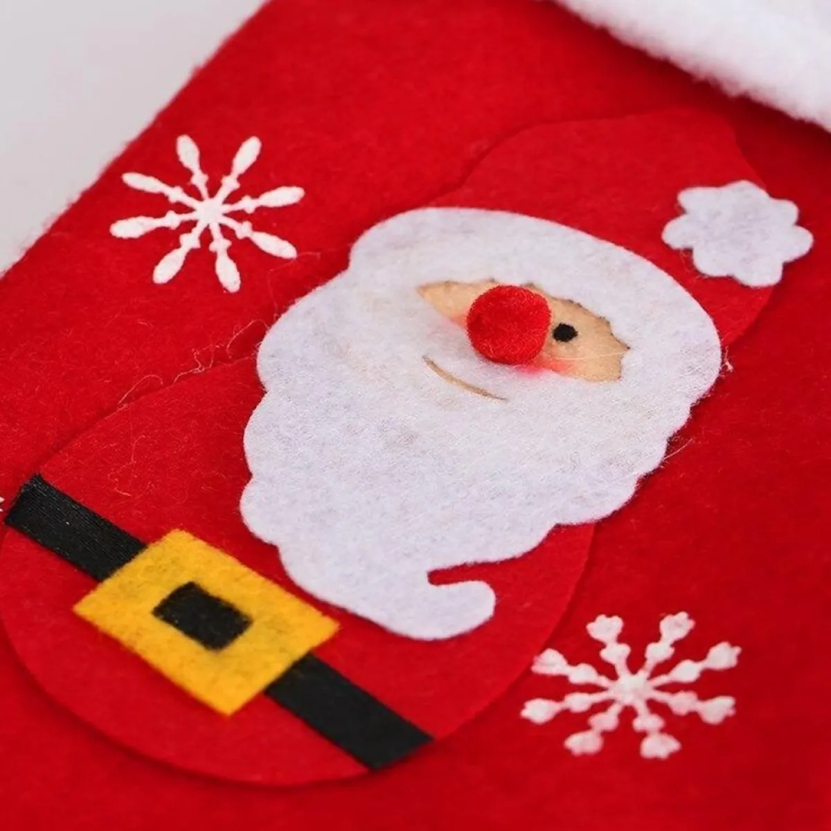 Merkloos Kerstsokken>Kerstsokken – Kerstsok – Kerstman – Poly Rood – Kerstversiering - 31 X 20 Cm - Cadeau