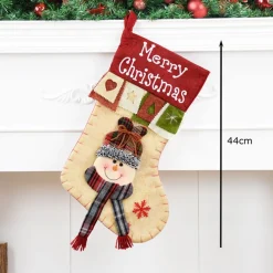 YUMI Kerstsokken>Kerstsokken/Kerst Decoratie/Thema Sneewman/44Cm