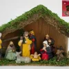 Bouwman Kerststallen>Kerststal Hout Met 9 Figuren (2155)